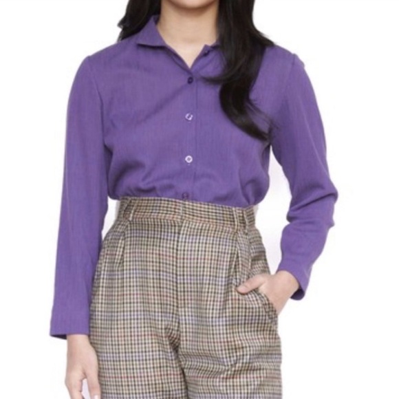 Christine Alcalay Margaux Blouse in Amethyst - Picture 1 of 3